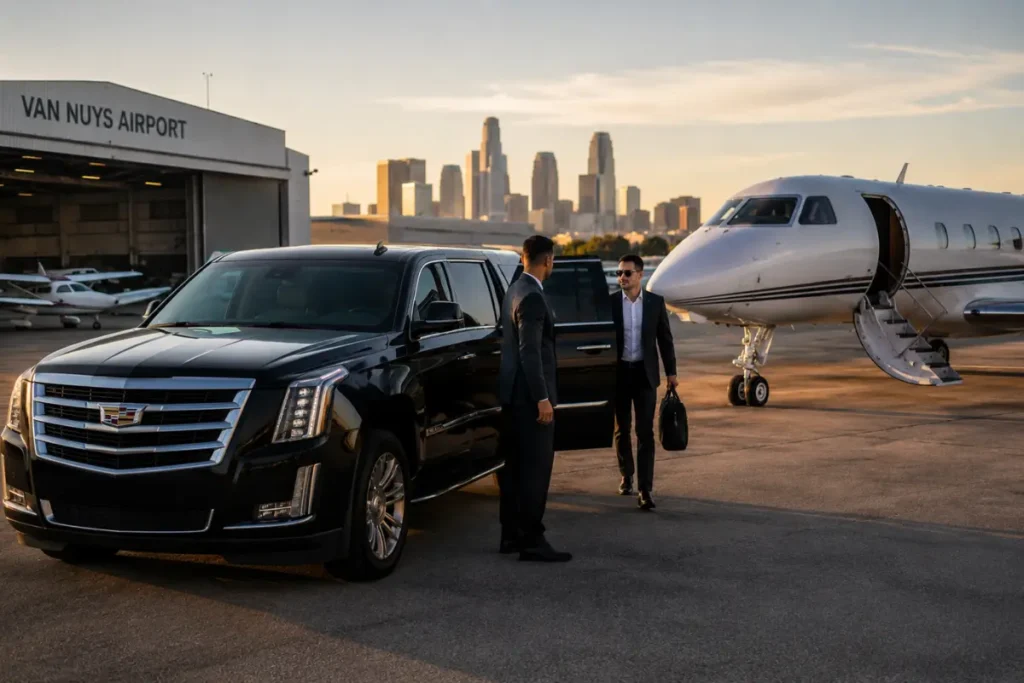 Corporate Airport & Private Aviation Transportation Corporate Limo Service Los Angeles